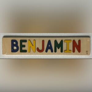 Benjamin - Personalized Wooden Name Puzzle